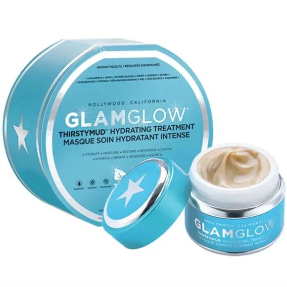 GlamGlow ThirstyMud Hydrating Treatment Factory Sealed with Box 1.7oz Jar Sealed - Picture 1 of 2